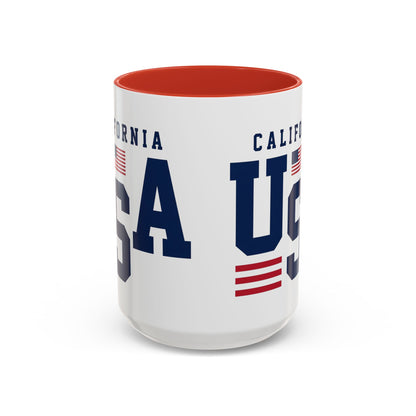 USA California Coffee Mug — Patriotic Accent 11/15oz