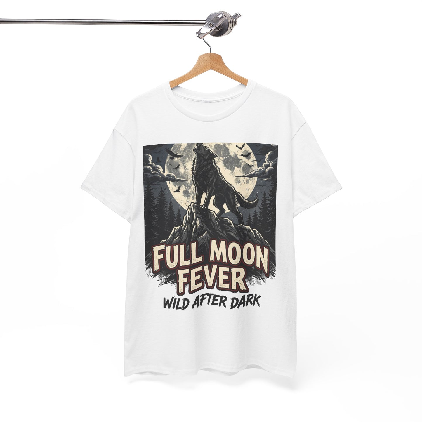 Full Moon Fever Wolf T-Shirt — 'Wild After Dark' Graphic Tee