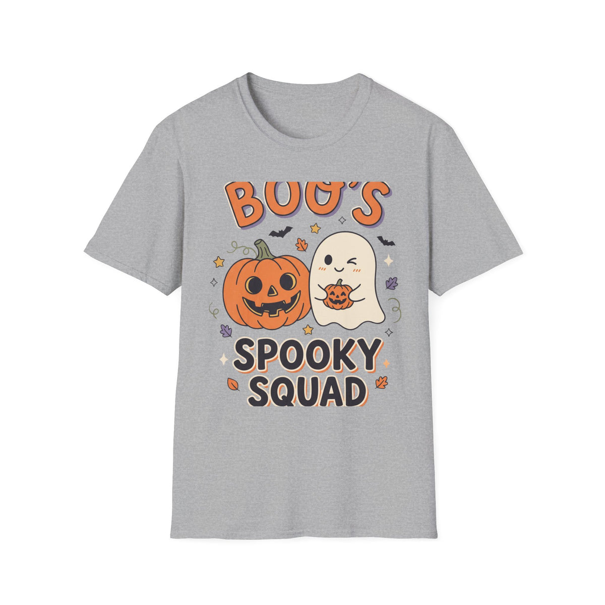 Halloween Ghost & Pumpkin T-Shirt — "Boo's Spooky Squad" Cute Halloween Tee