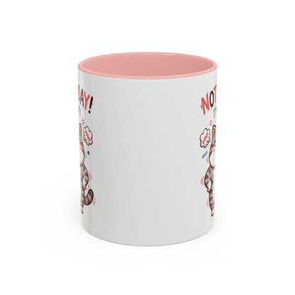 Funny Cat Mug - "Not Today! I'm Done" Accent Coffee Mug (11/15oz)