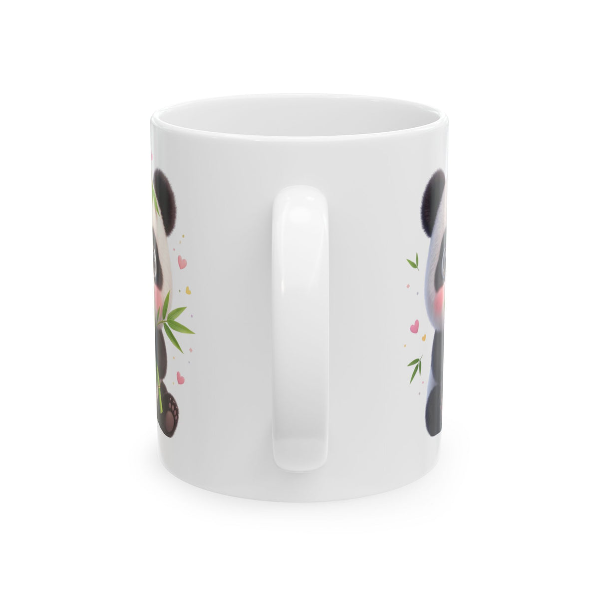 Cute Panda Ceramic Mug - Kawaii Bamboo Lover Coffee Cup (11oz & 15oz)