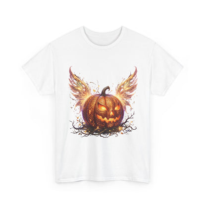 Halloween Pumpkin Tee — Winged Jack-O'-Lantern Graphic Shirt