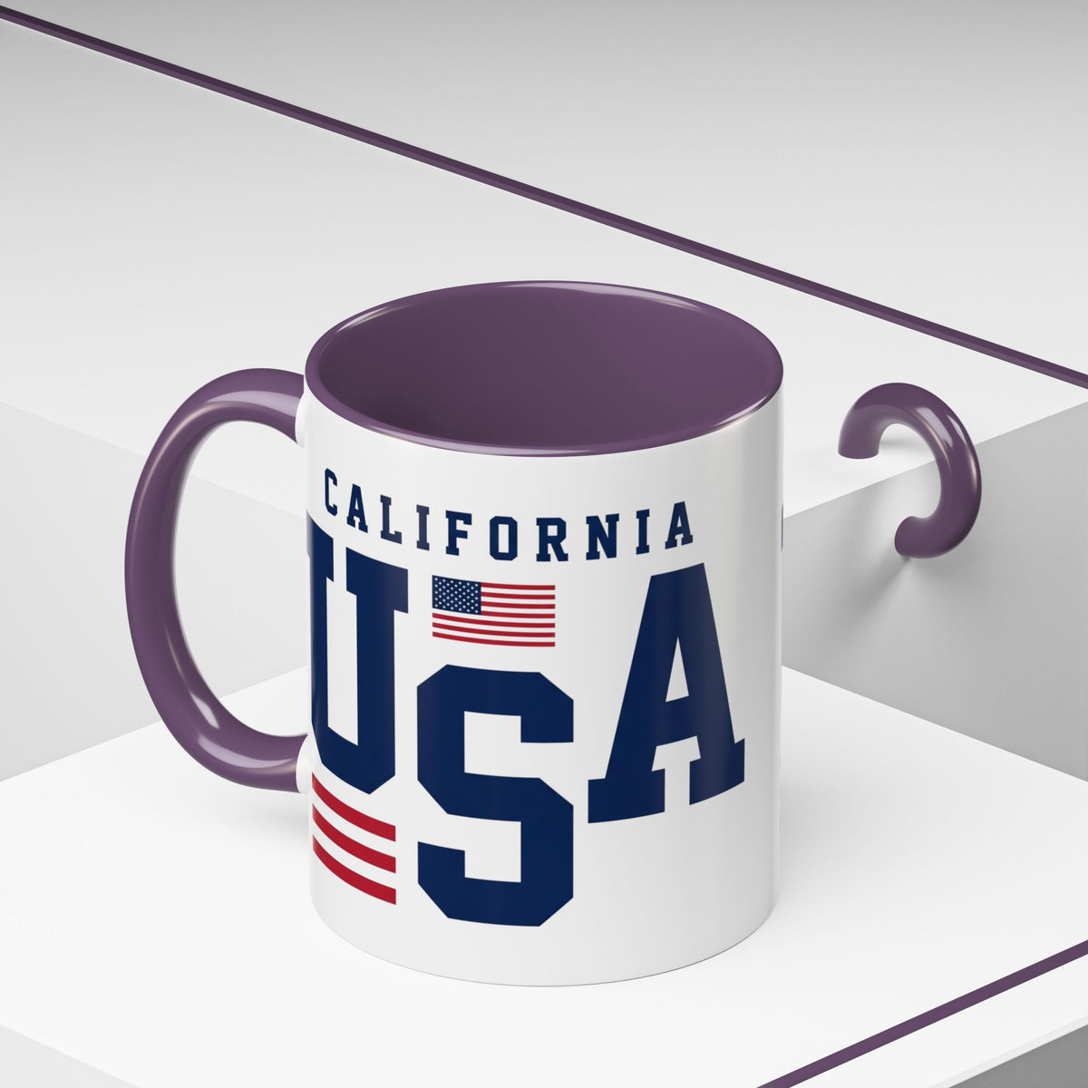 USA California Coffee Mug — Patriotic Accent 11/15oz