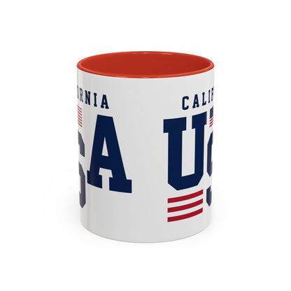 USA California Coffee Mug — Patriotic Accent 11/15oz