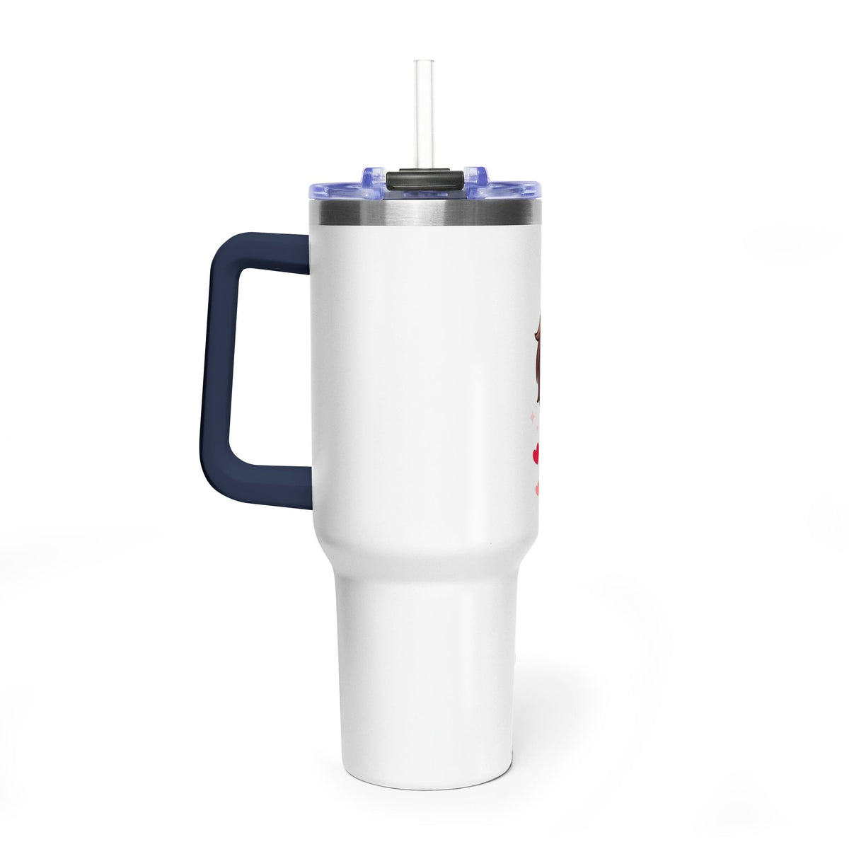 Cute Blushing Boy 40oz Vacuum Thermal Tumbler