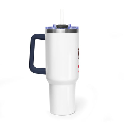 Cute Blushing Boy 40oz Vacuum Thermal Tumbler