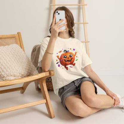 Halloween Pumpkin T‑Shirt — Happy Jack-O'-Lantern Candy Graphic Tee