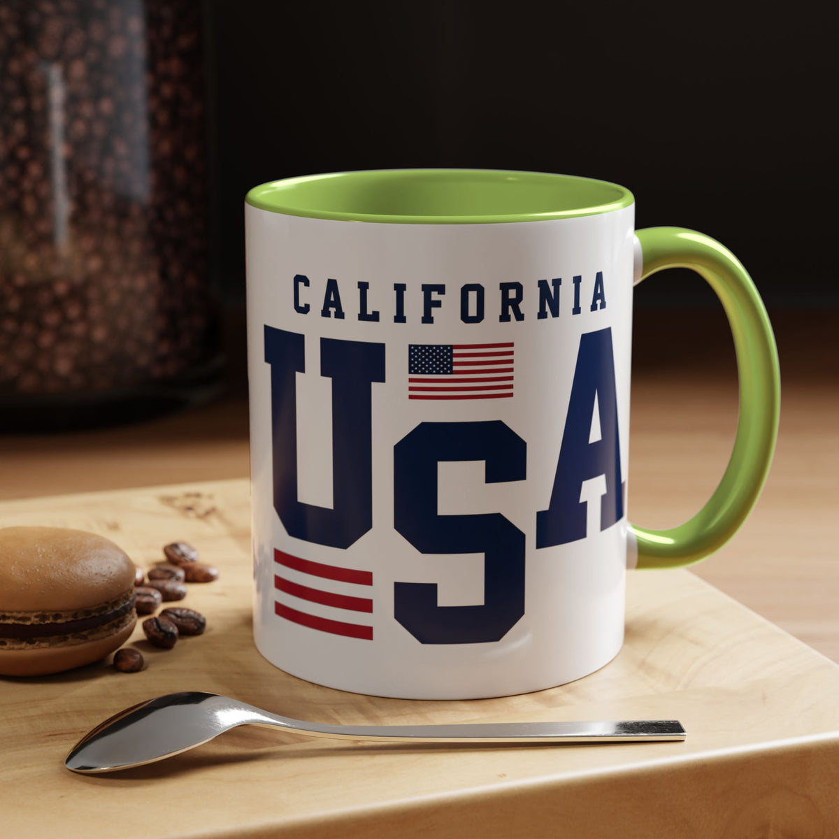 USA California Coffee Mug — Patriotic Accent 11/15oz