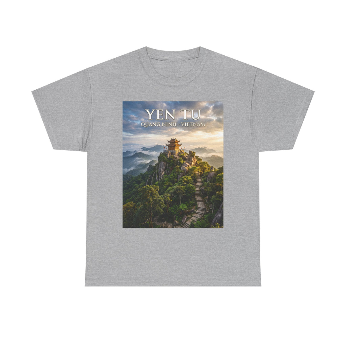 Yen Tu Mountain Scenic Tee – 'YEN TU: Listen to the Silence' Travel Photography T-Shirt