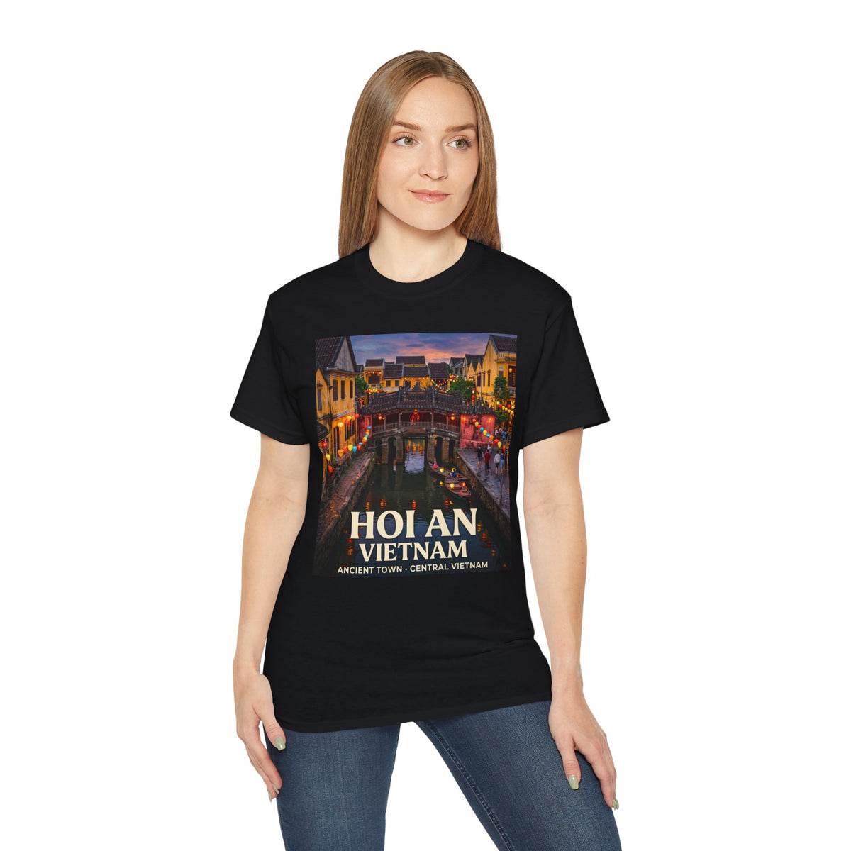 Hoi An Vietnam Travel T-Shirt — Ancient Town Night Scene Tee