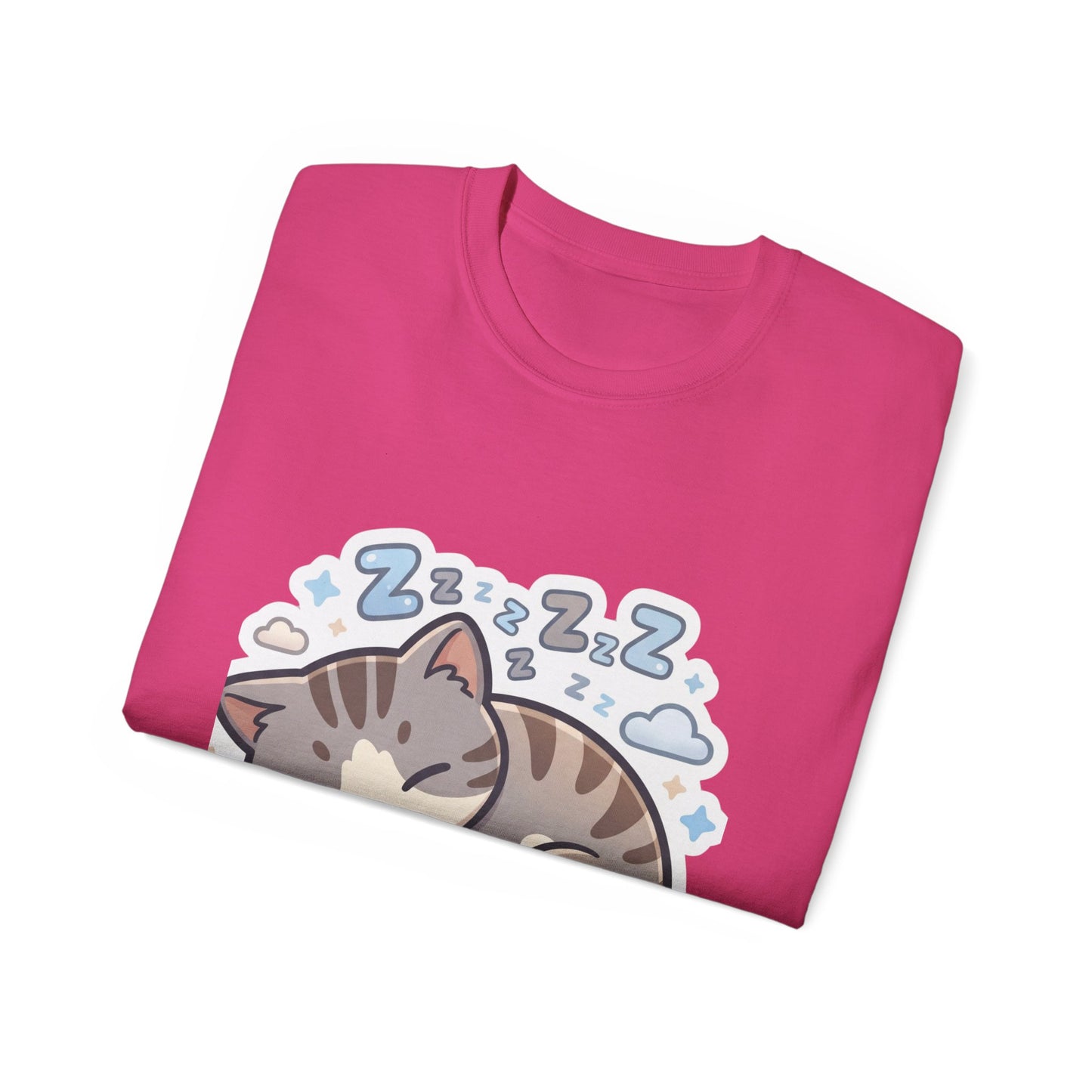 Sleeping Kitty T-Shirt — Cute Sleeping Cat Design (Zzz)