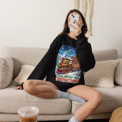Christmas Express Crewneck Sweatshirt — All Aboard the Christmas Express Holiday Sweatshirt