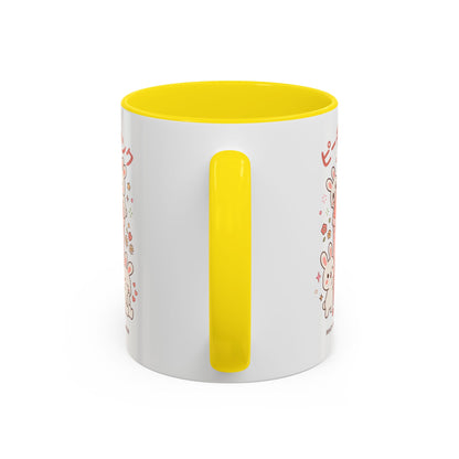 Peach Drink Bunny Mug — Cute Kawaii Coffee Tea Cup (11/15oz)