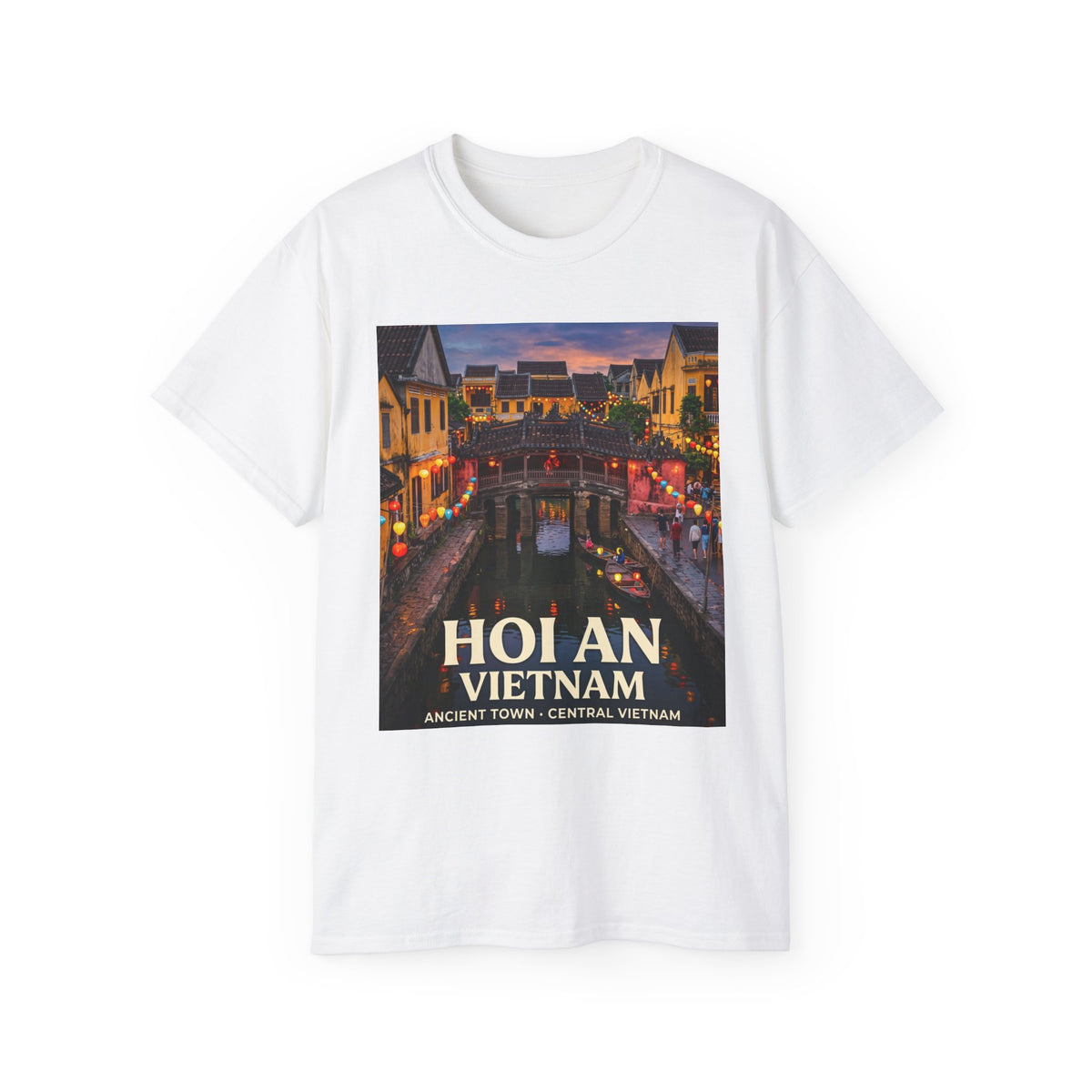 Hoi An Vietnam Travel T-Shirt — Ancient Town Night Scene Tee