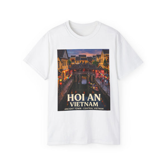 Hoi An Vietnam Travel T-Shirt — Ancient Town Night Scene Tee