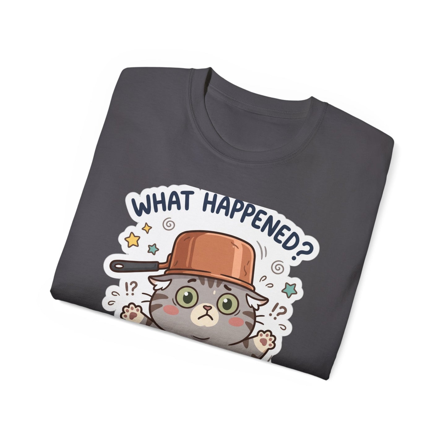 What Happened? Cute Kitten Graphic Tee