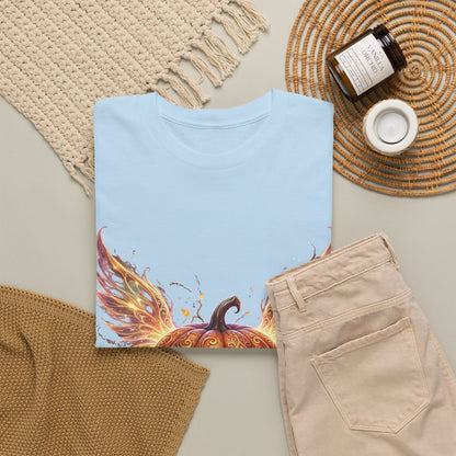 Halloween Pumpkin Tee — Winged Jack-O'-Lantern Graphic Shirt