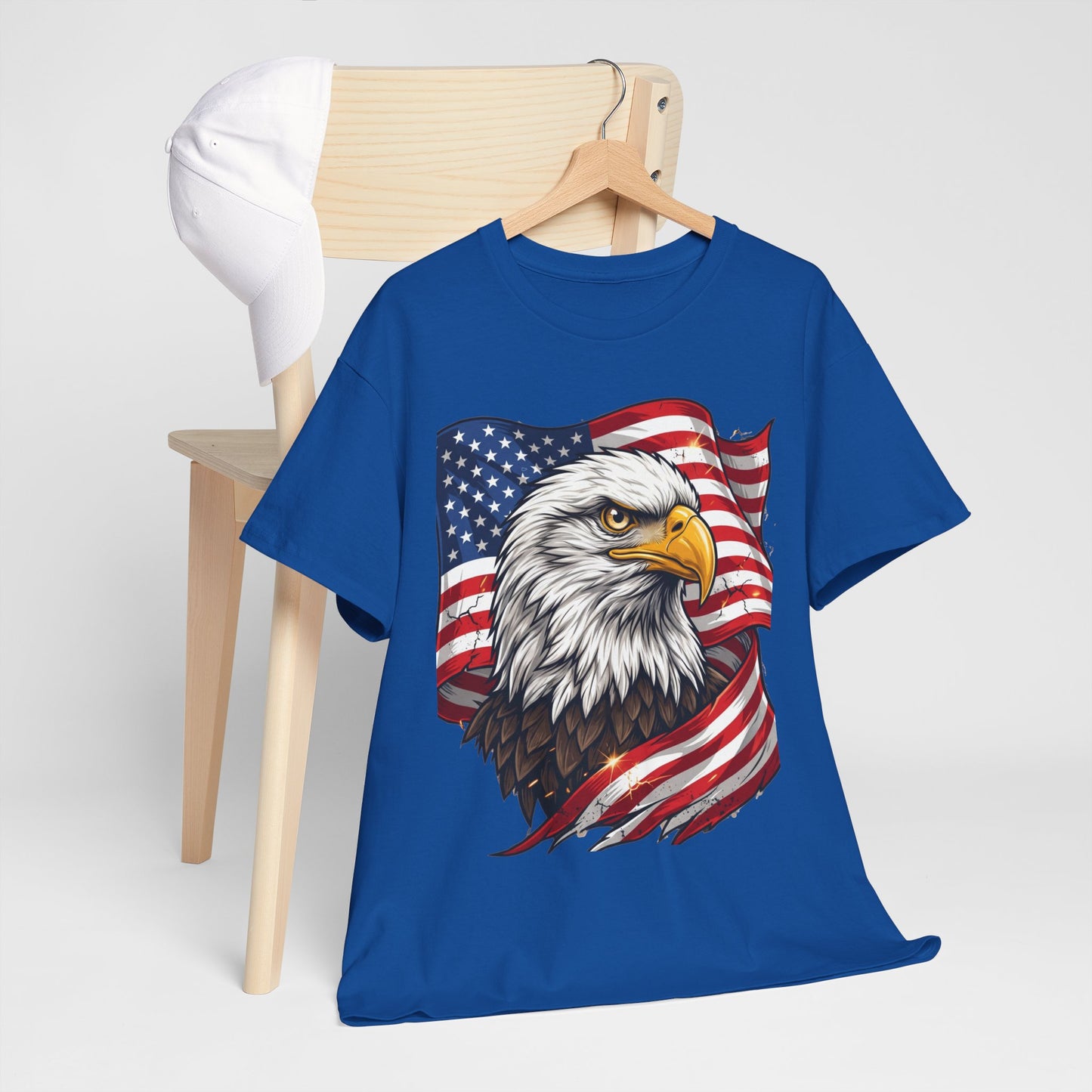 Patriotic Eagle T-Shirt – American Flag Bald Eagle Graphic Tee