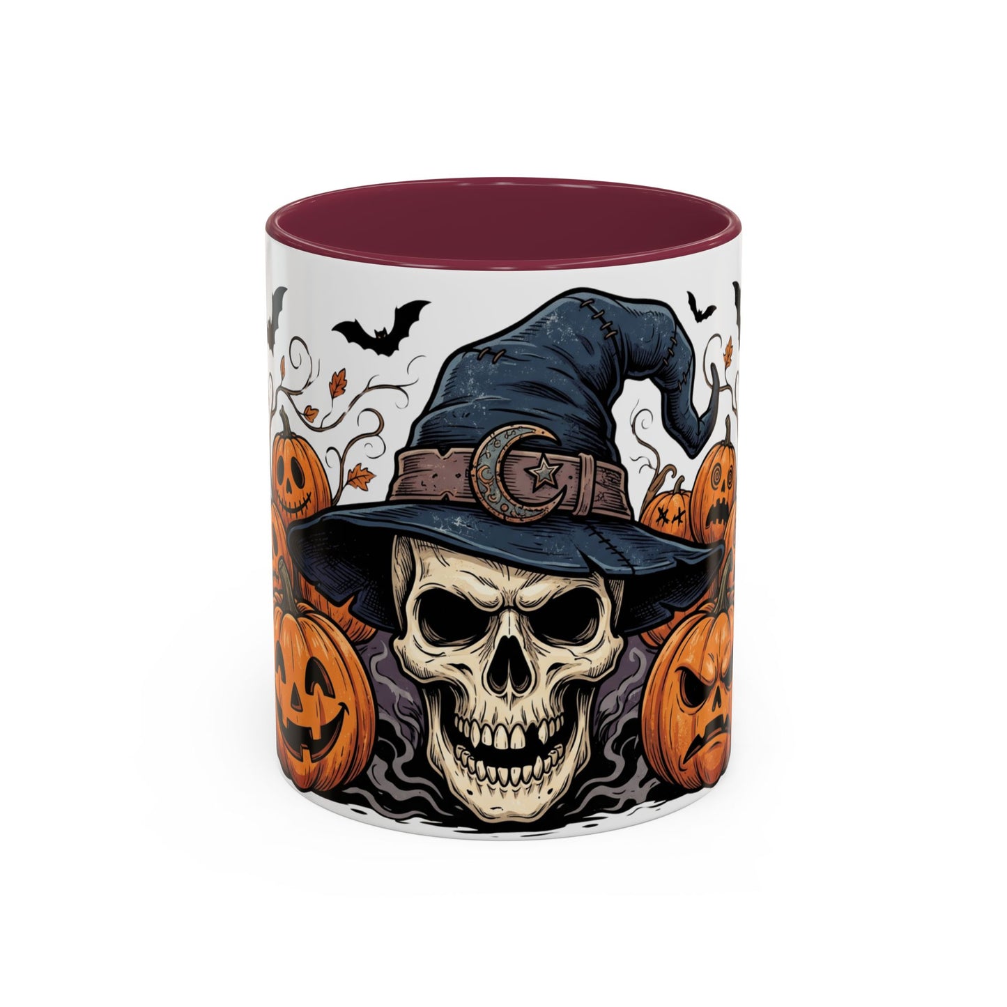 Halloween Skull & Jack-o'-Lantern Mug (11oz/15oz)
