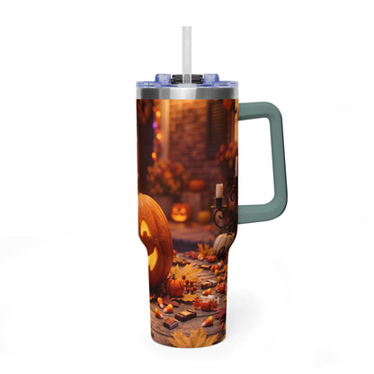 Halloween Pumpkin Jack-O’-Lantern 40oz Thermal Tumbler