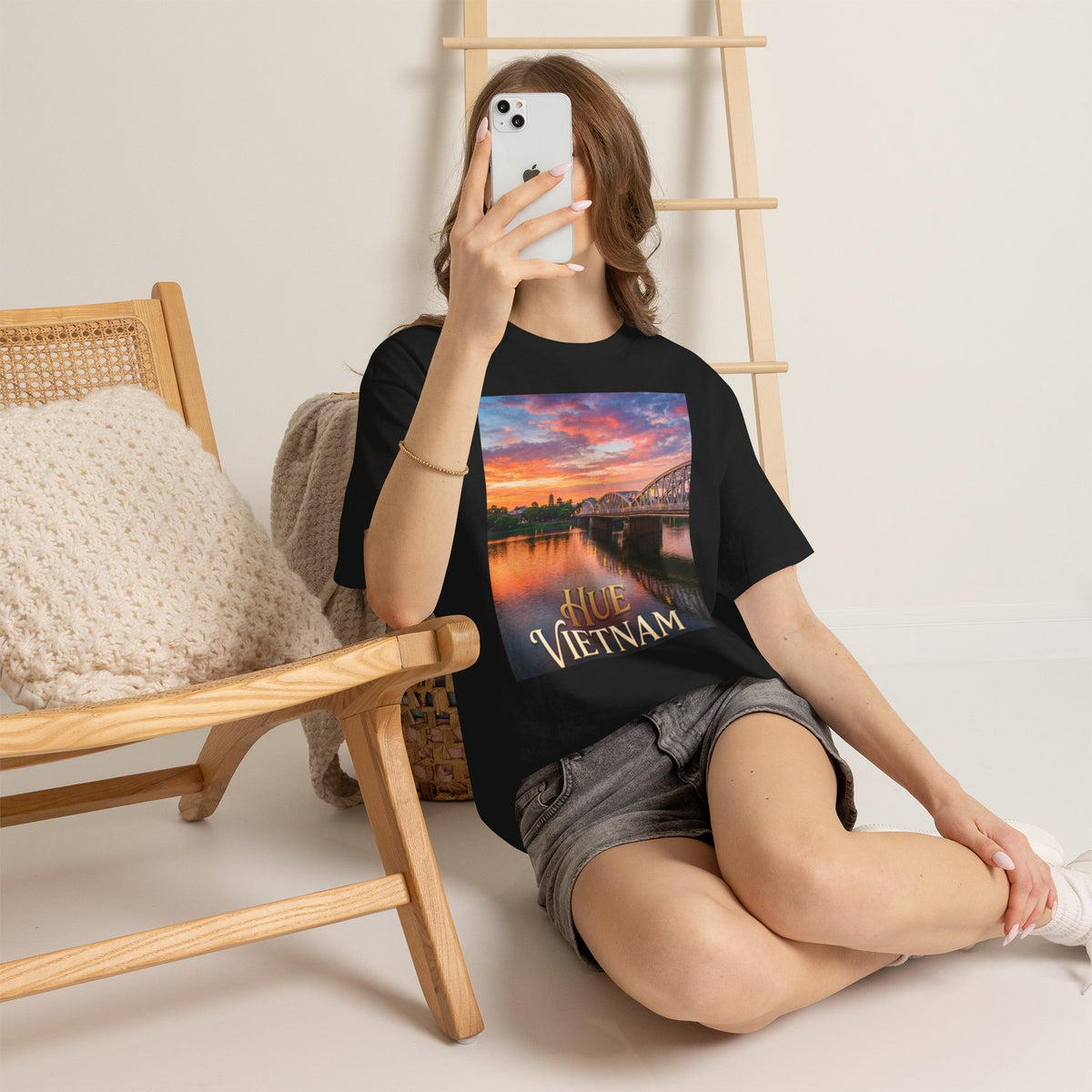 Hue Vietnam Sunset T-Shirt - Scenic Travel Souvenir Tee