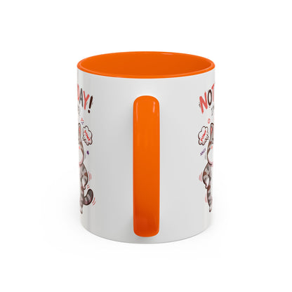 Funny Cat Mug - "Not Today! I'm Done" Accent Coffee Mug (11/15oz)