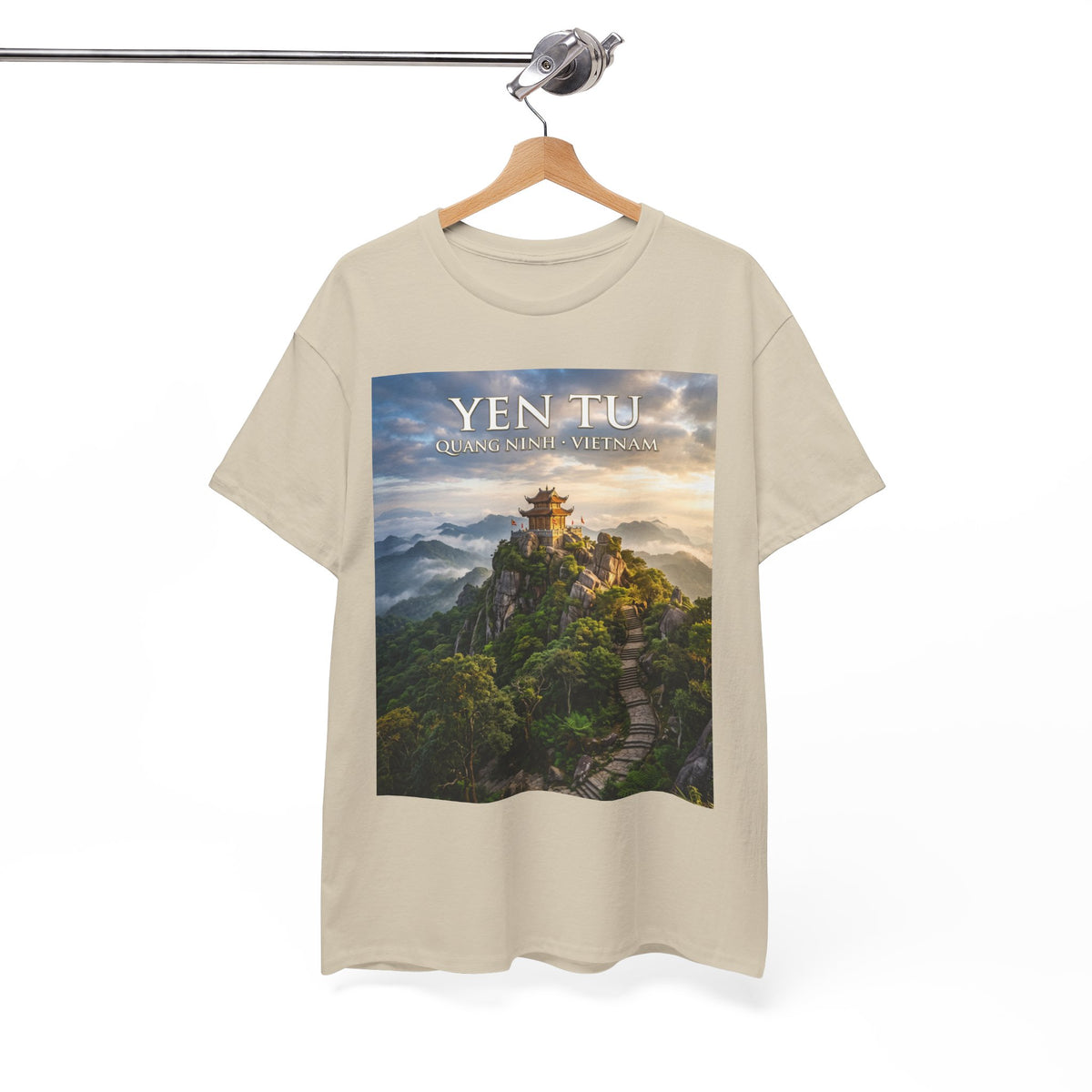 Yen Tu Mountain Scenic Tee – 'YEN TU: Listen to the Silence' Travel Photography T-Shirt