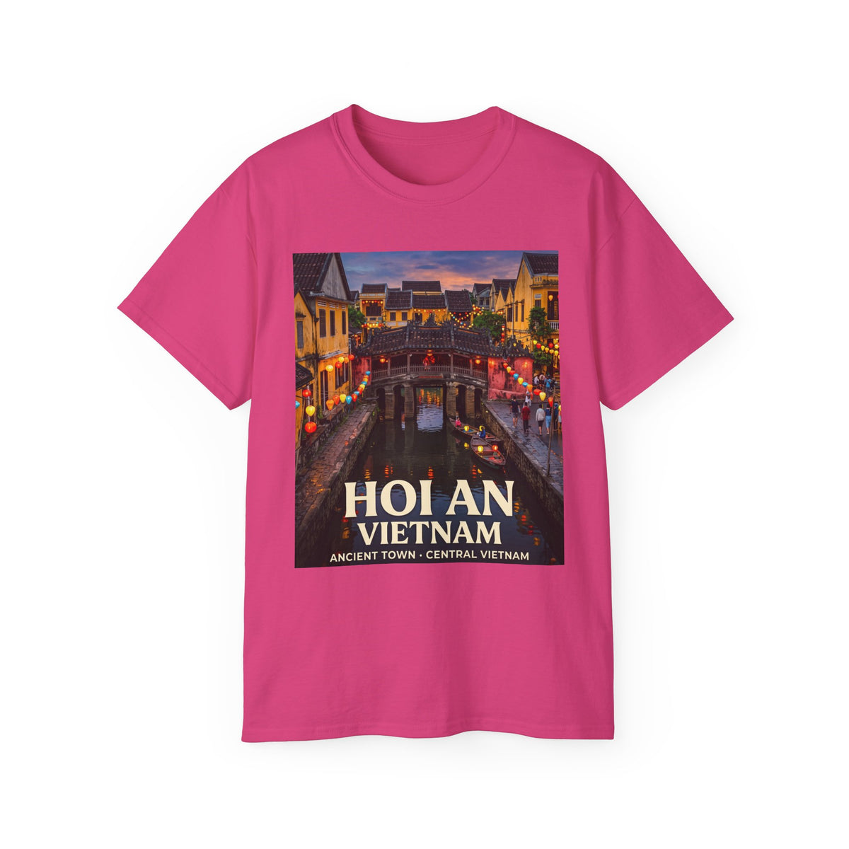 Hoi An Vietnam Travel T-Shirt — Ancient Town Night Scene Tee