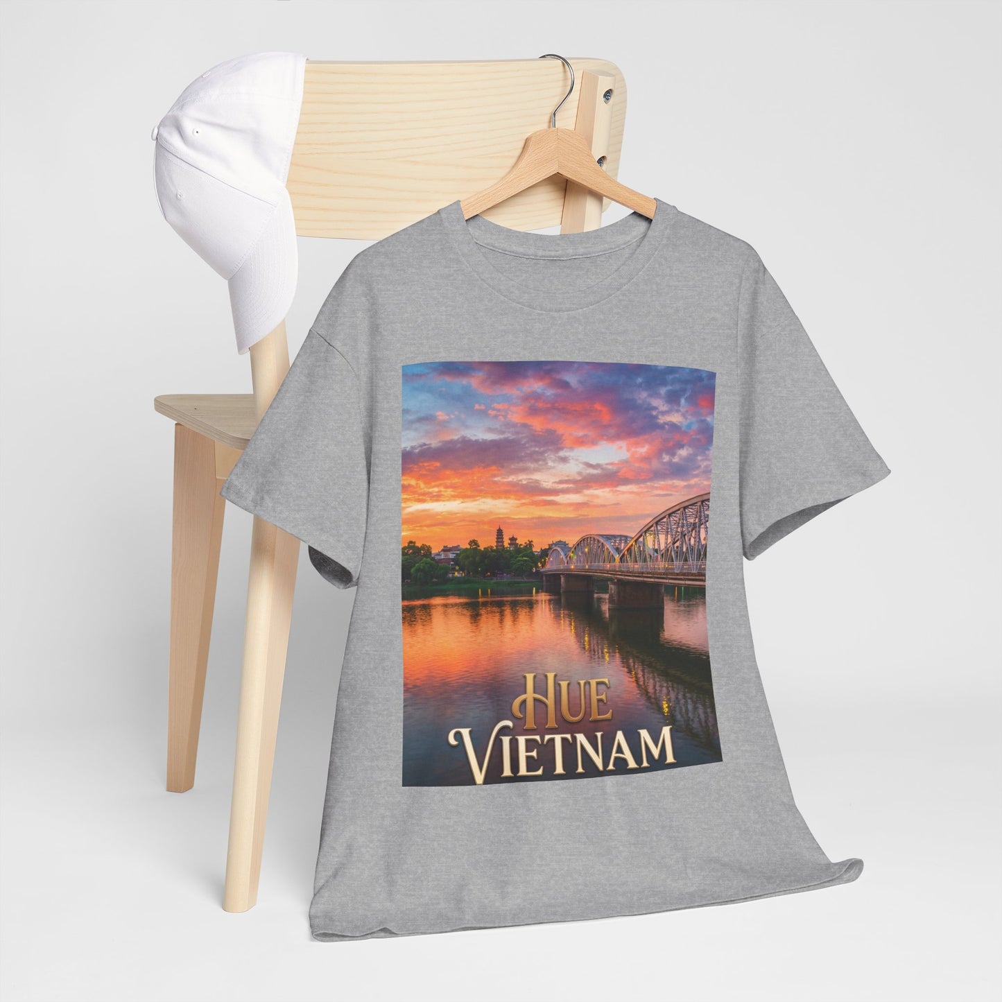 Hue Vietnam Sunset T-Shirt - Scenic Travel Souvenir Tee