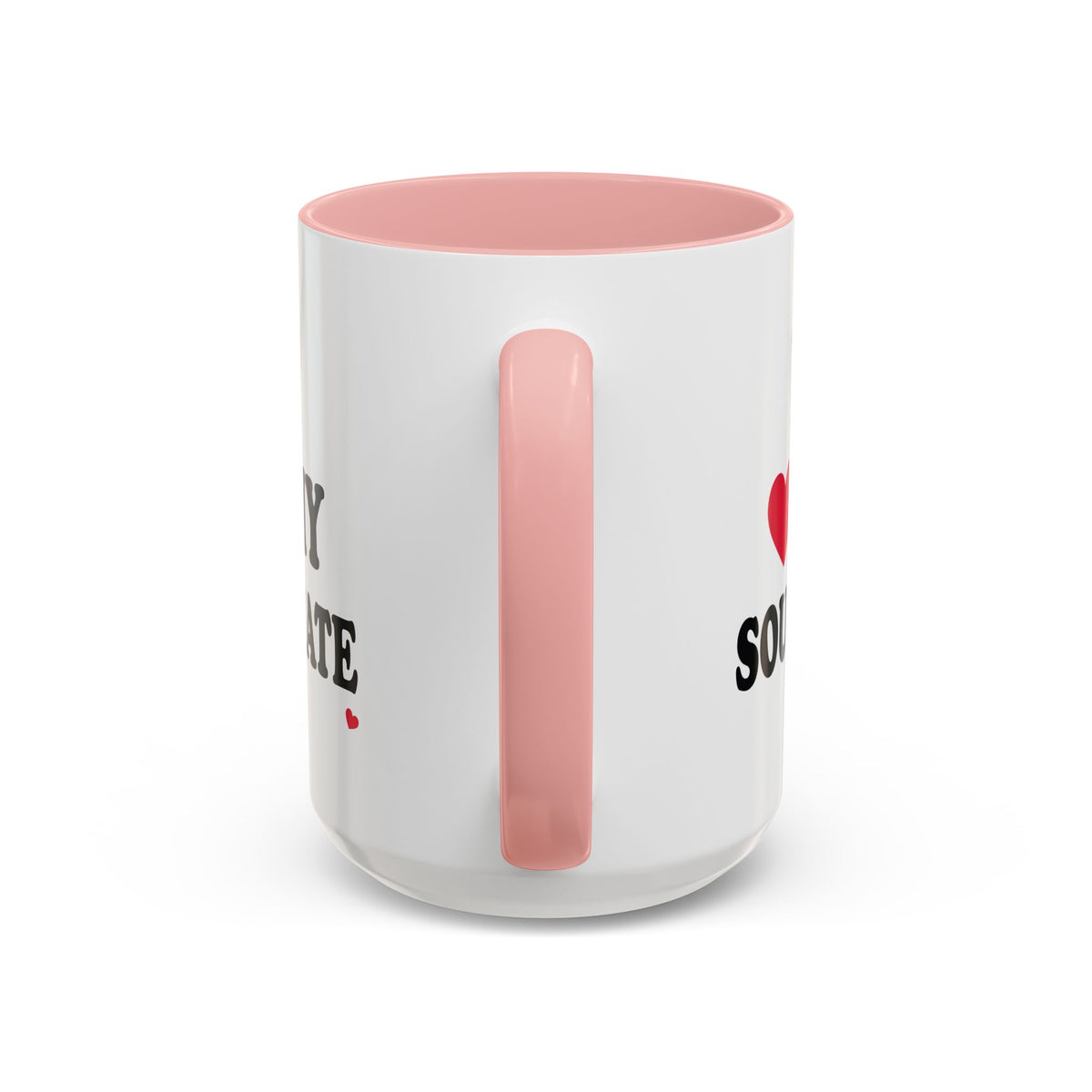 I Love My Soulmate Accent Coffee Mug