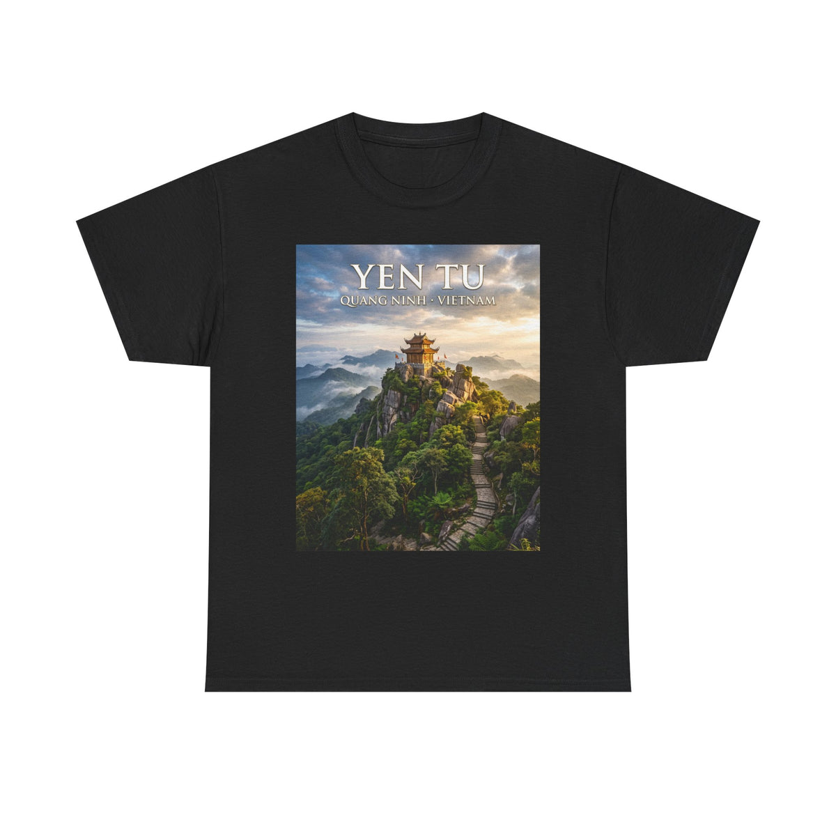 Yen Tu Mountain Scenic Tee – 'YEN TU: Listen to the Silence' Travel Photography T-Shirt