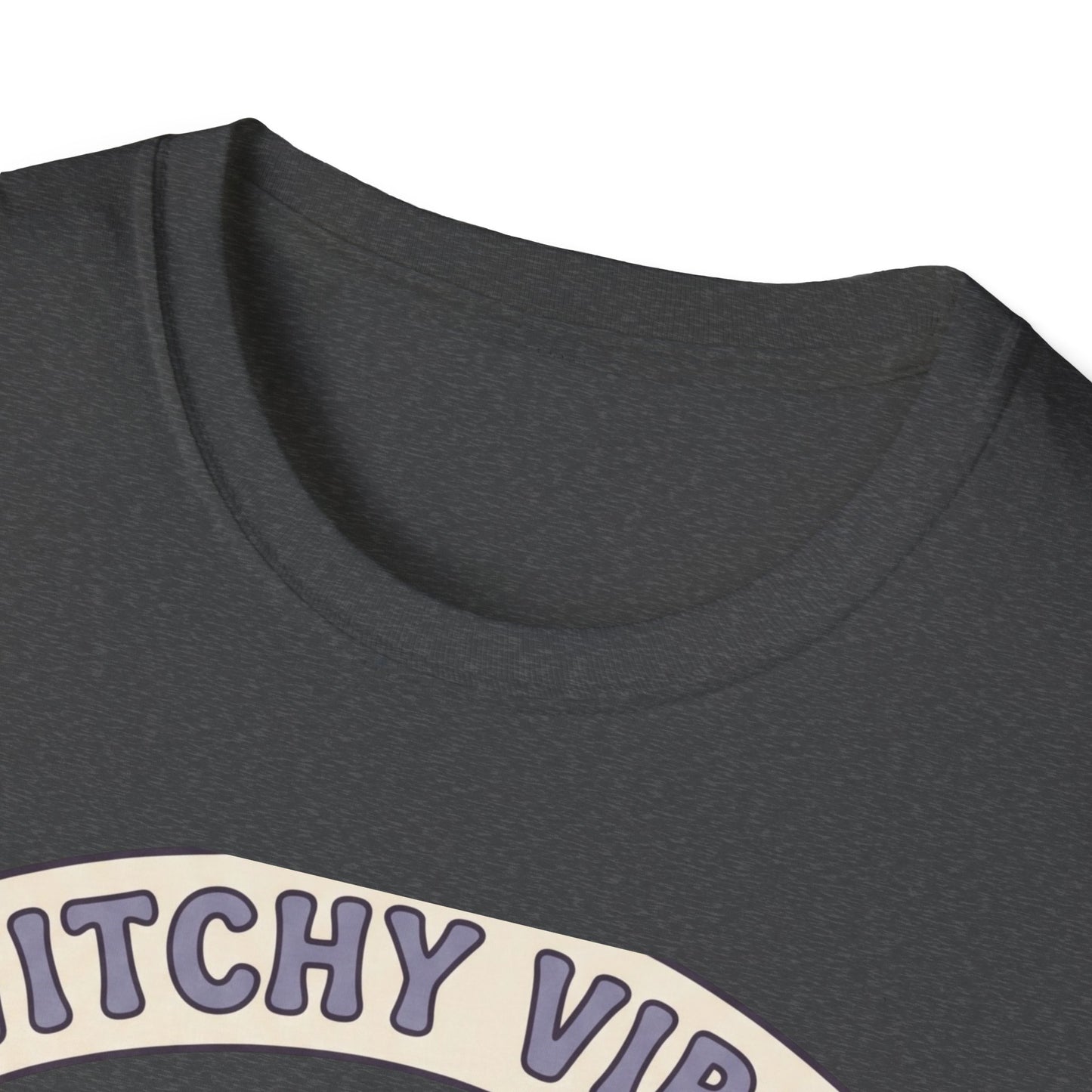 Witchy Vibes T‑Shirt — Cute Ghost Witch Halloween Tee
