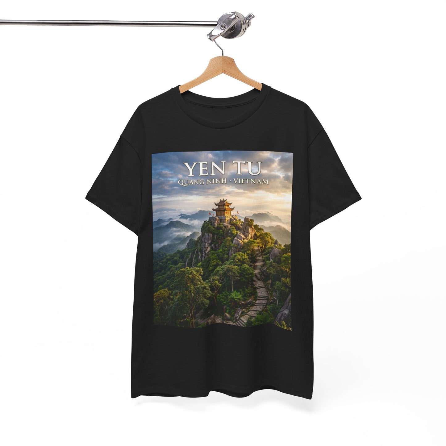 Yen Tu Mountain Scenic Tee – 'YEN TU: Listen to the Silence' Travel Photography T-Shirt