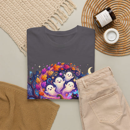 Halloween Pumpkin & Ghosts T-Shirt — Cute Spooky Jack-O'-Lantern Tee