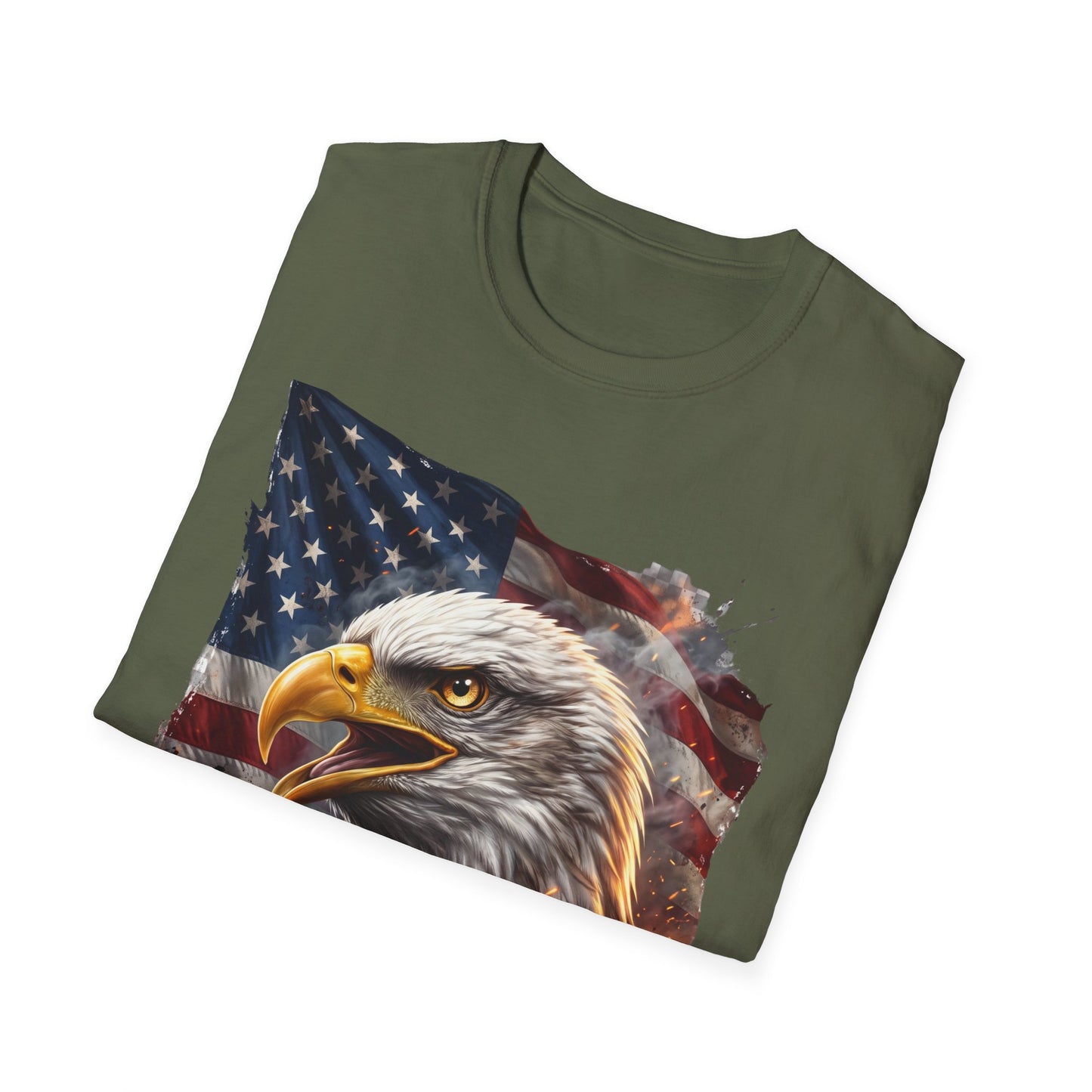 American Bald Eagle T-Shirt — Patriotic USA Flag Graphic Tee
