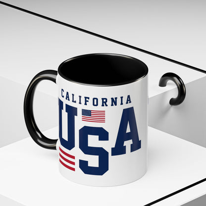 USA California Coffee Mug — Patriotic Accent 11/15oz