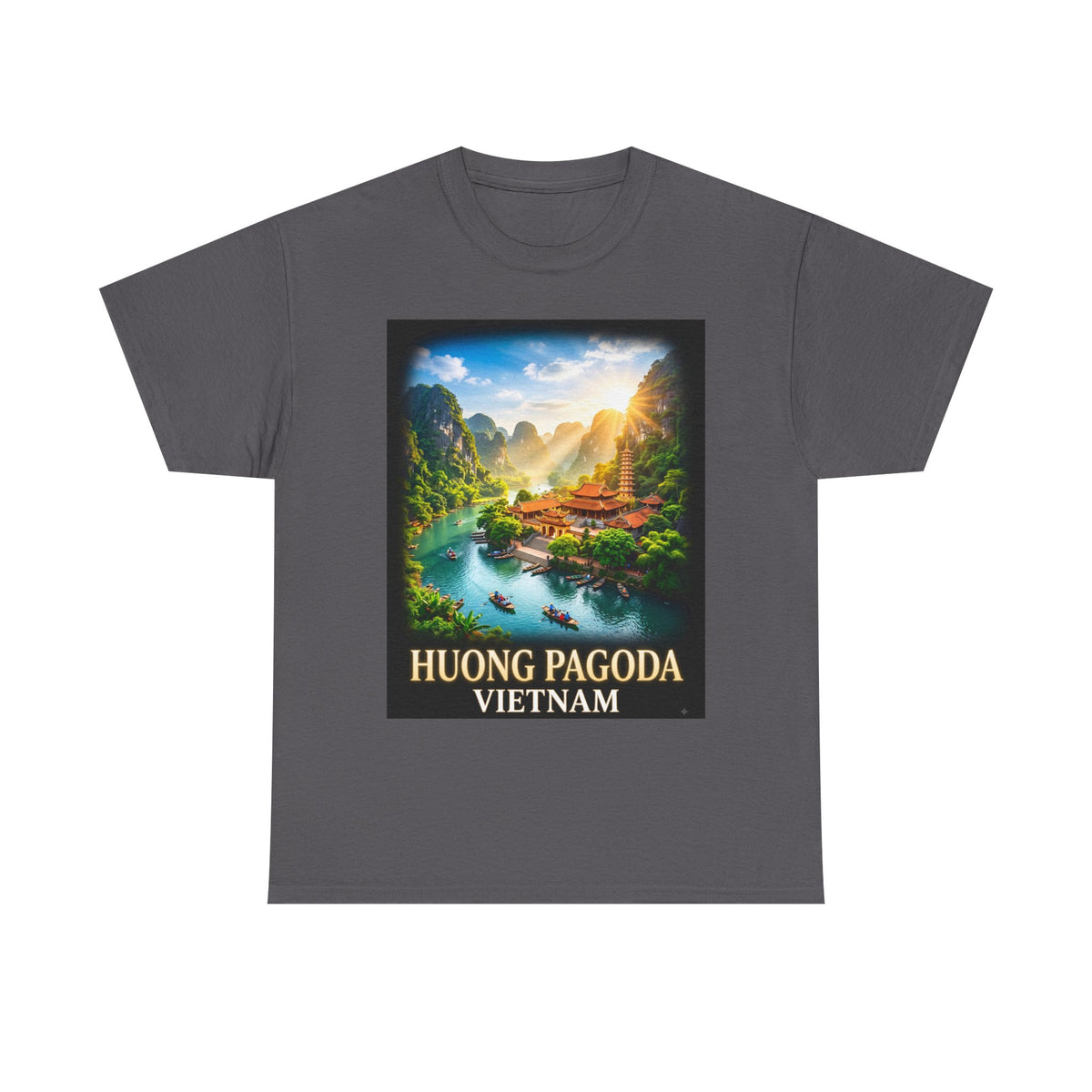Huong Pagoda Vietnam Tee — Scenic Travel Poster T-Shirt