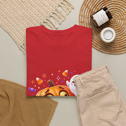 Halloween Pumpkin & Friendly Ghost T-Shirt