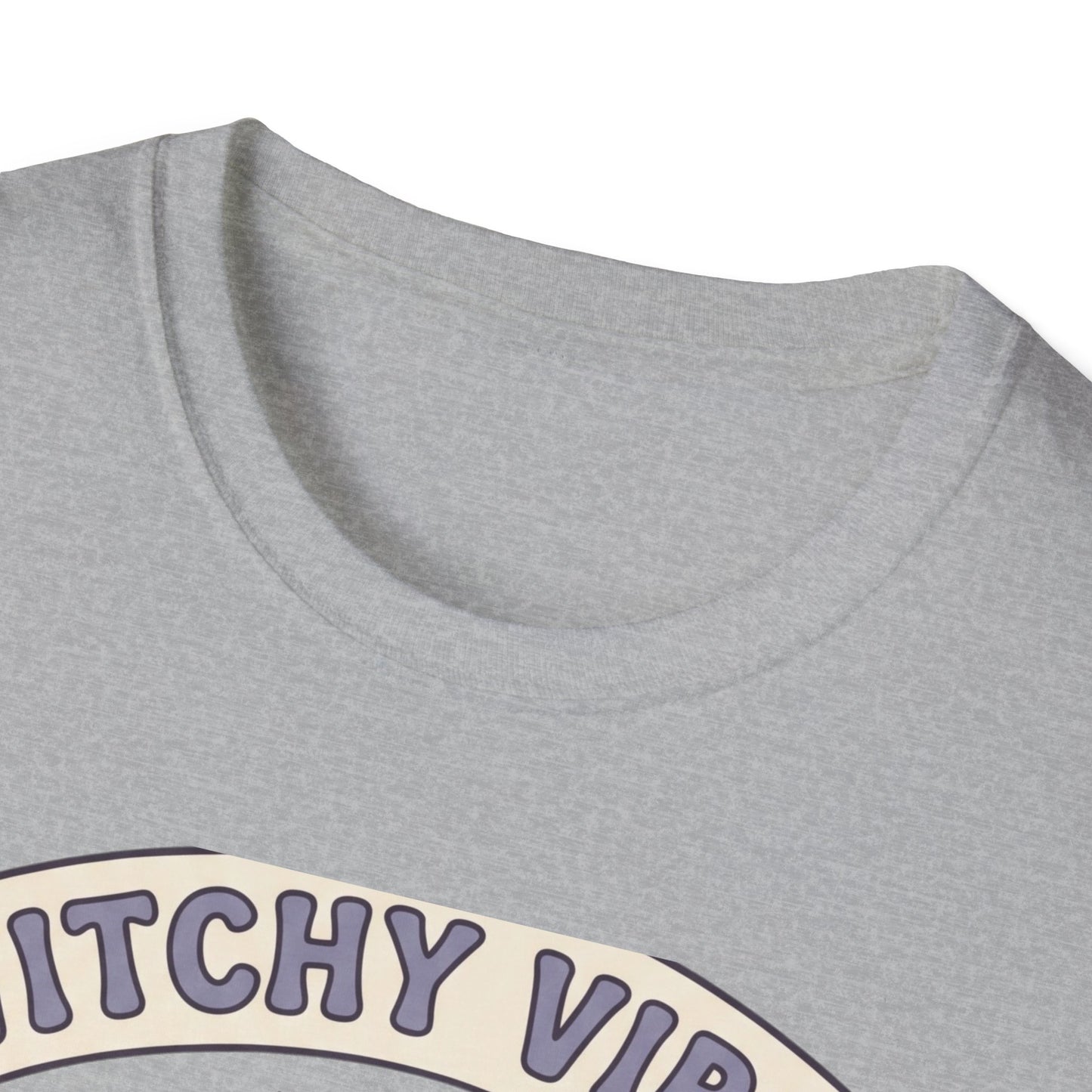 Witchy Vibes T‑Shirt — Cute Ghost Witch Halloween Tee