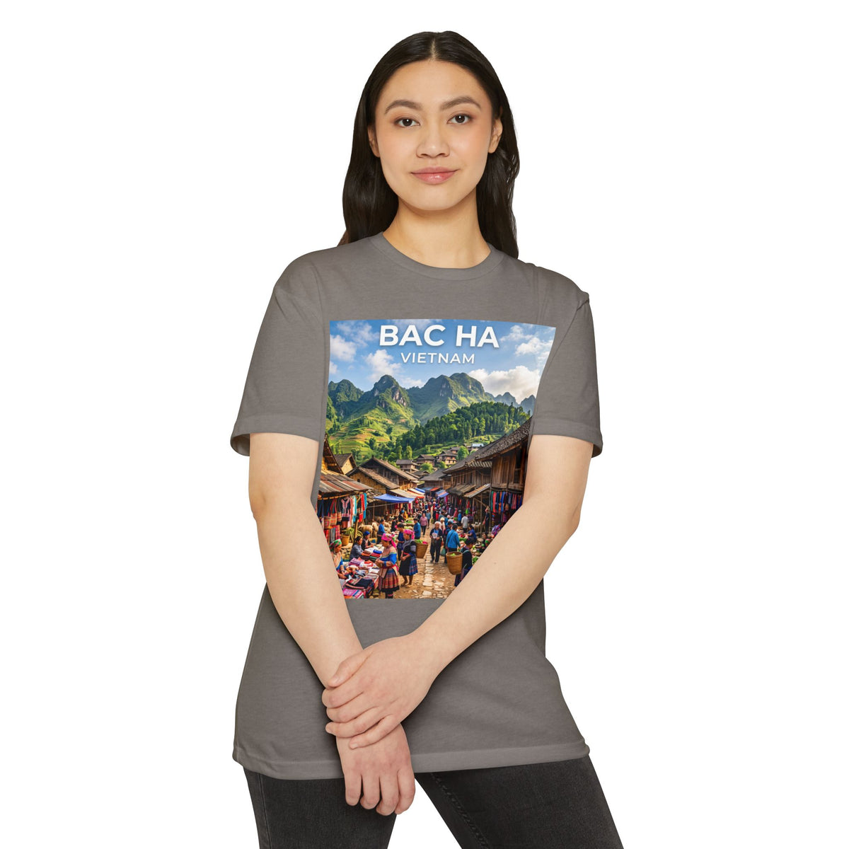Bac Ha Vietnam Market Photo T-Shirt — Vietnamese Travel Souvenir Tee