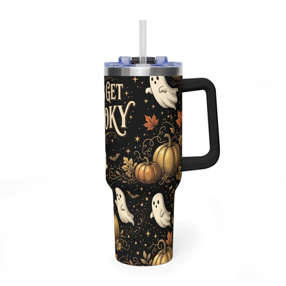 Let’s Get Spooky Halloween Ghosts 40oz Tumbler