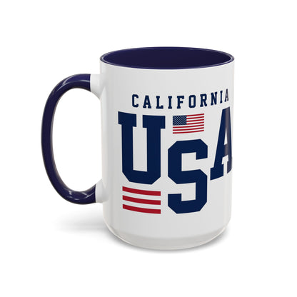 USA California Coffee Mug — Patriotic Accent 11/15oz