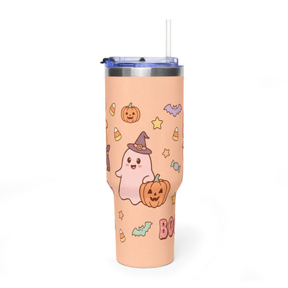 40oz Halloween Ghosts & Pumpkins Thermal Tumbler