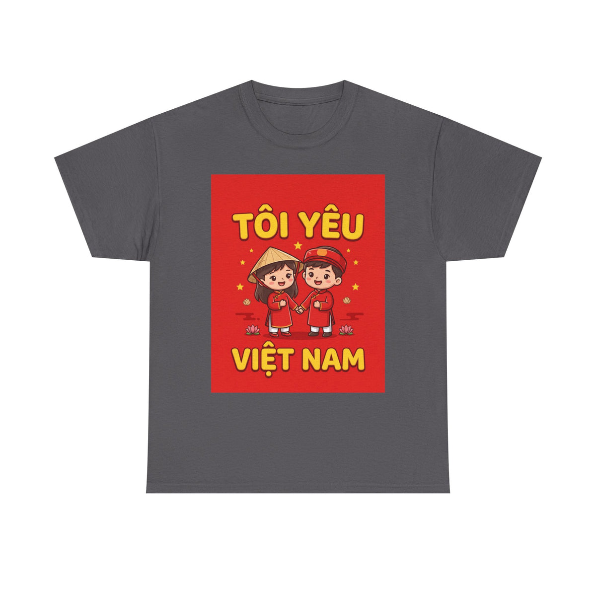 T-Shirt - "Tôi Yêu Việt Nam" Cute Couple Vietnam Pride Tee