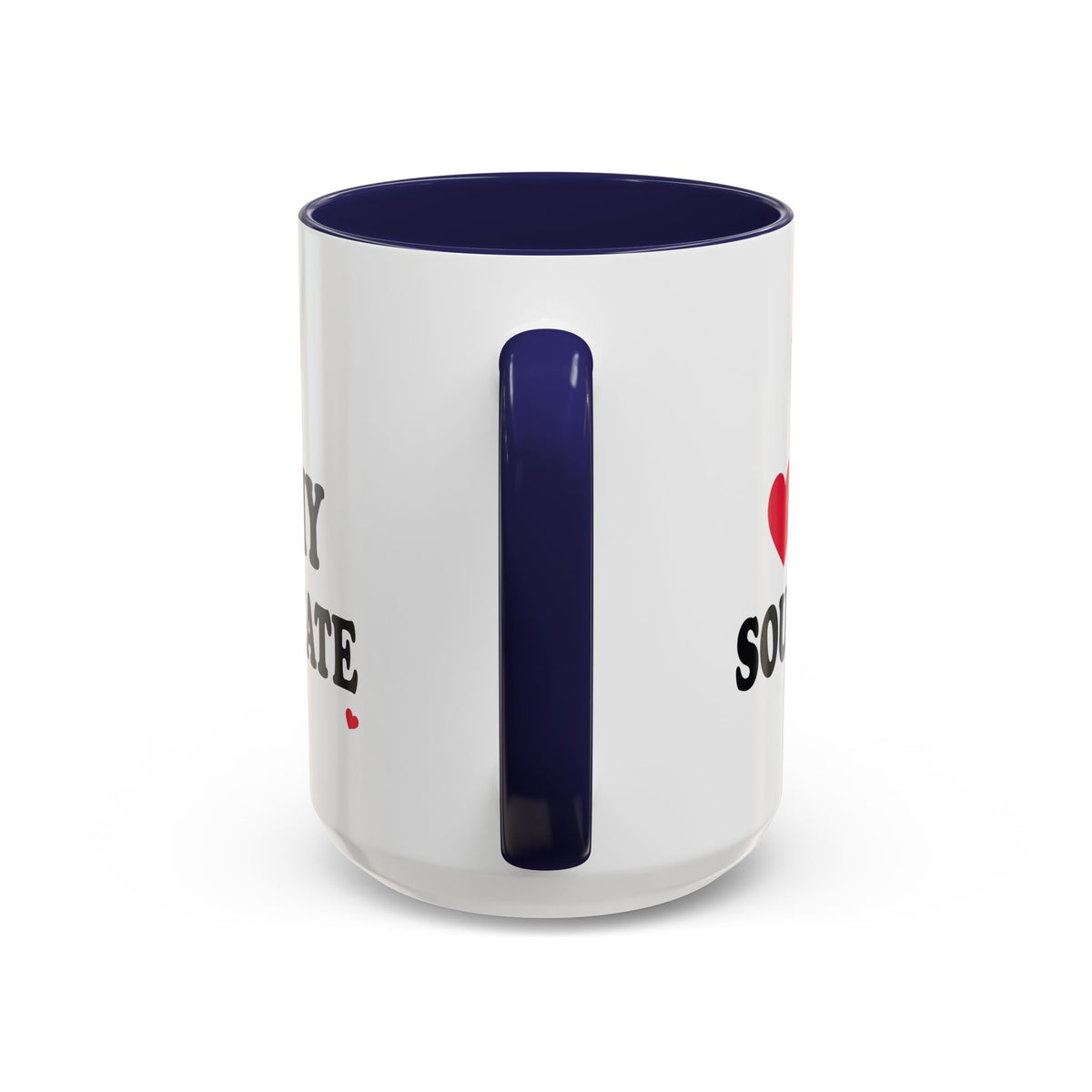 I Love My Soulmate Accent Coffee Mug