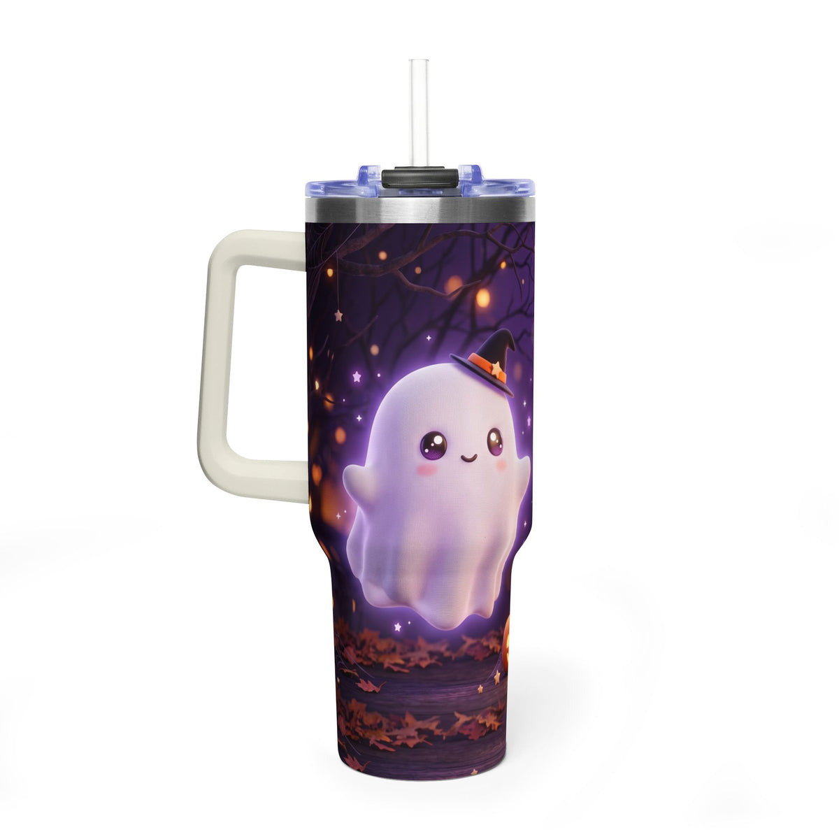 Cute Halloween Ghost 40oz Vacuum Thermal Tumbler