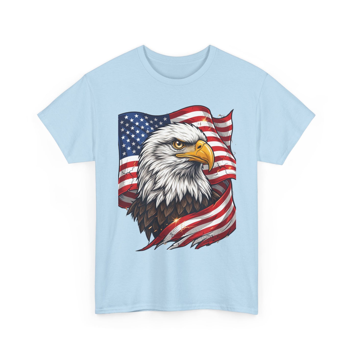Patriotic Eagle T-Shirt – American Flag Bald Eagle Graphic Tee