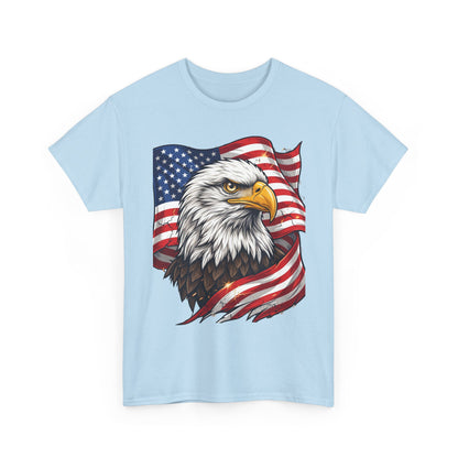 Patriotic Eagle T-Shirt – American Flag Bald Eagle Graphic Tee