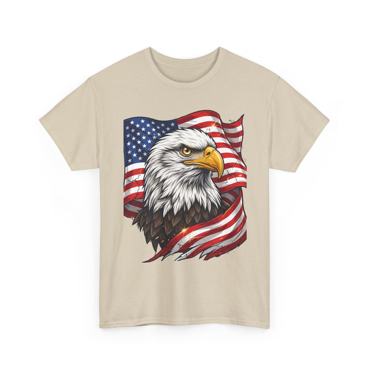 Patriotic Eagle T-Shirt – American Flag Bald Eagle Graphic Tee
