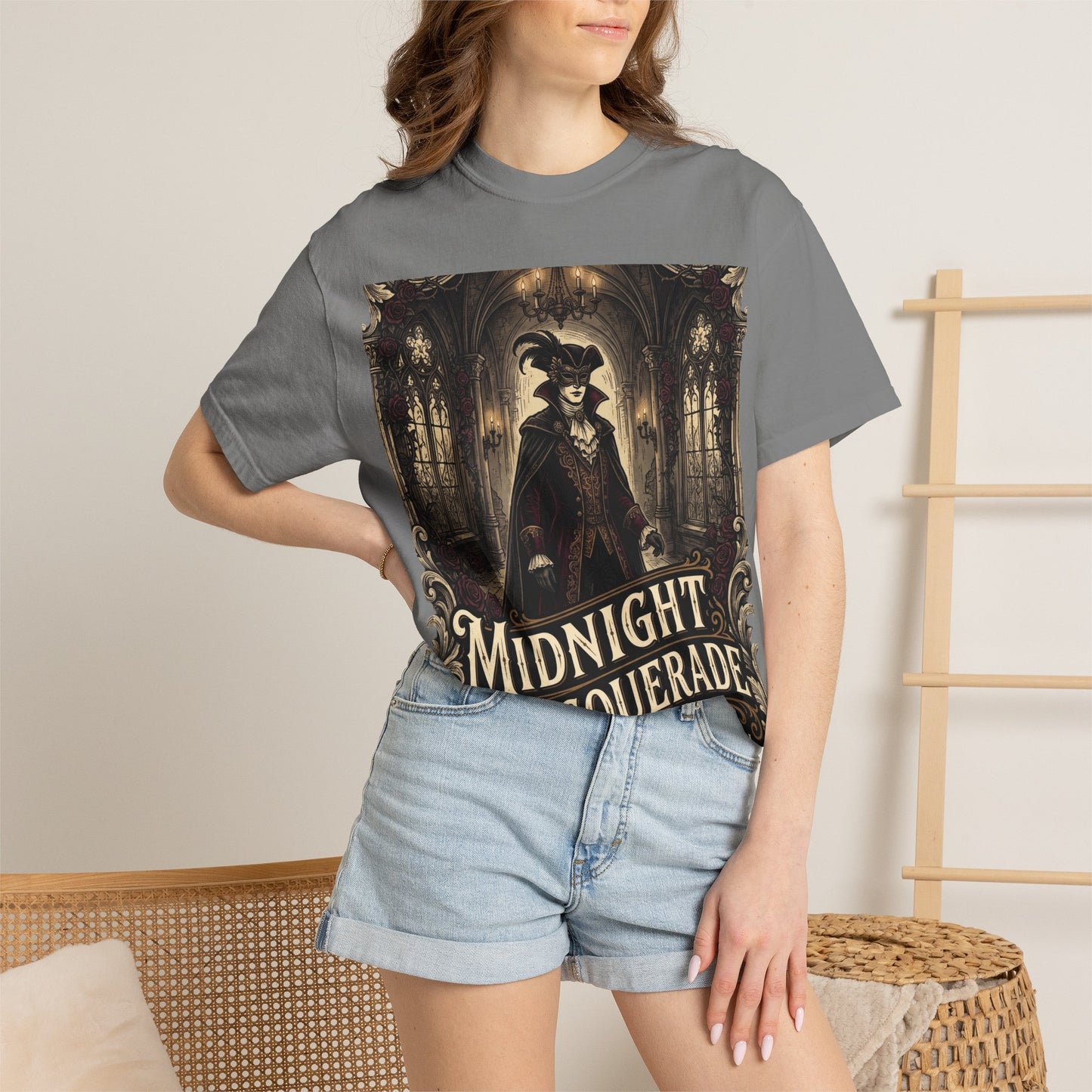 Midnight Masquerade T‑Shirt — Gothic Masquerade Ball Design